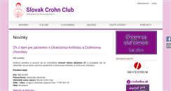 Desktop Screenshot of crohnclub.sk