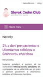 Mobile Screenshot of crohnclub.sk