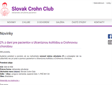 Tablet Screenshot of crohnclub.sk